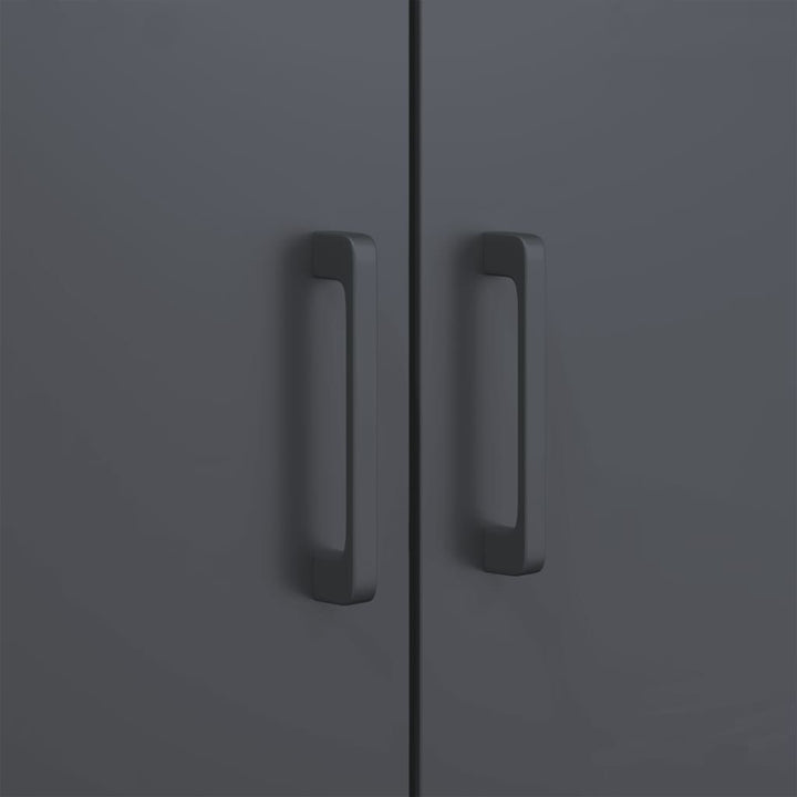 højskab 68x39x113 cm stål antracitgrå
