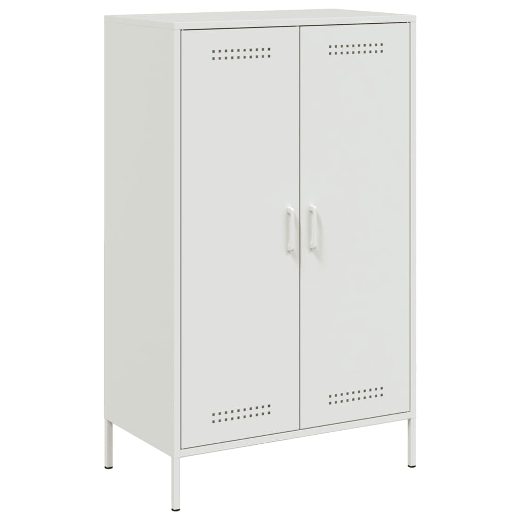 højskab 68x39x113 cm stål hvid
