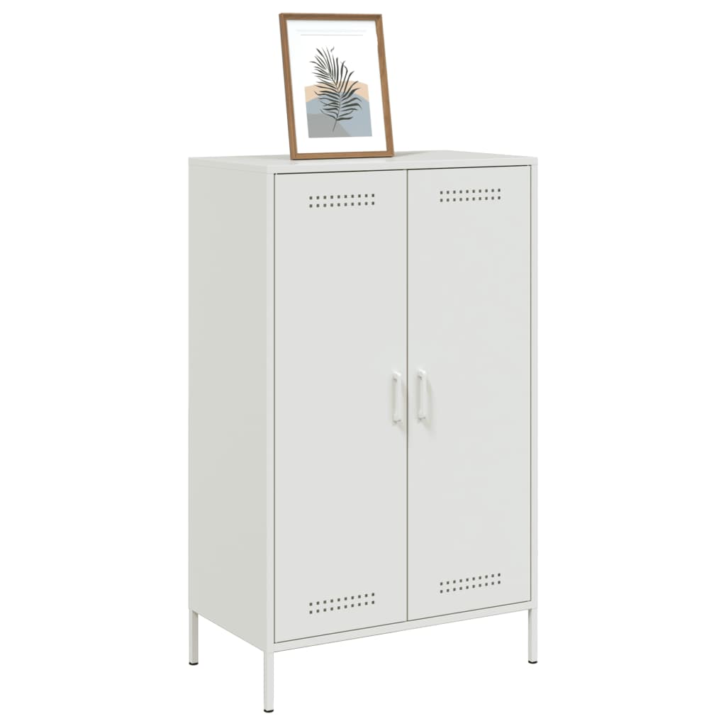 højskab 68x39x113 cm stål hvid