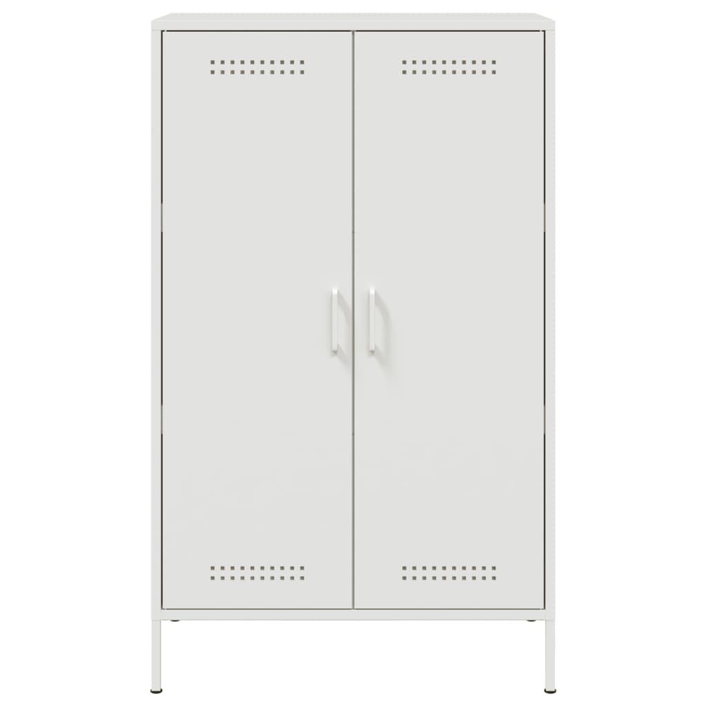 højskab 68x39x113 cm stål hvid