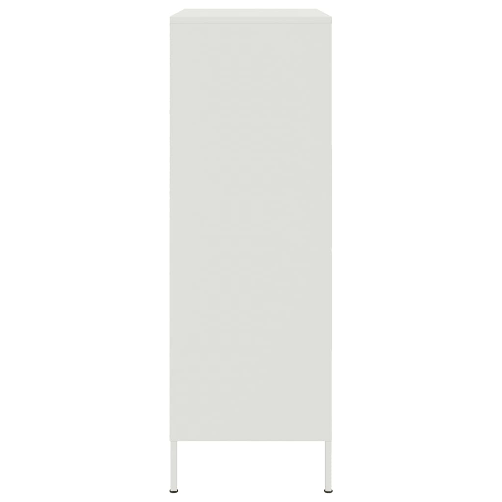 højskab 68x39x113 cm stål hvid