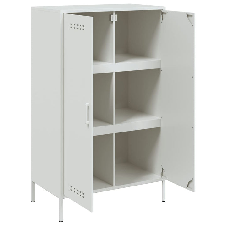 højskab 68x39x113 cm stål hvid