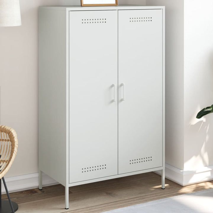 højskab 68x39x113 cm stål hvid
