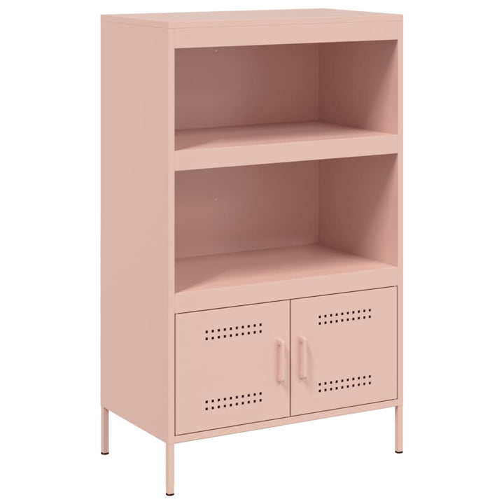 højskab 68x39x113 cm stål lyserød
