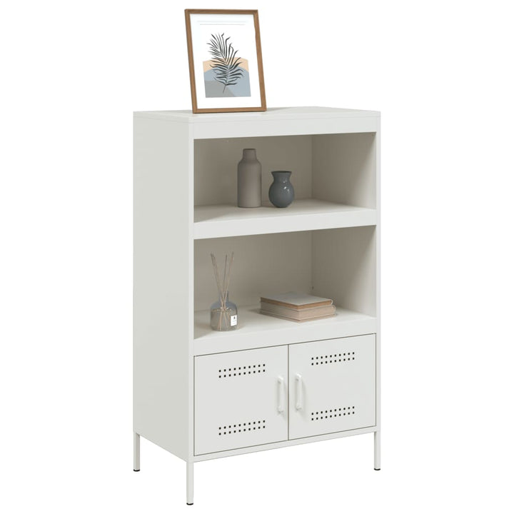 højskab 68x39x113 cm stål hvid