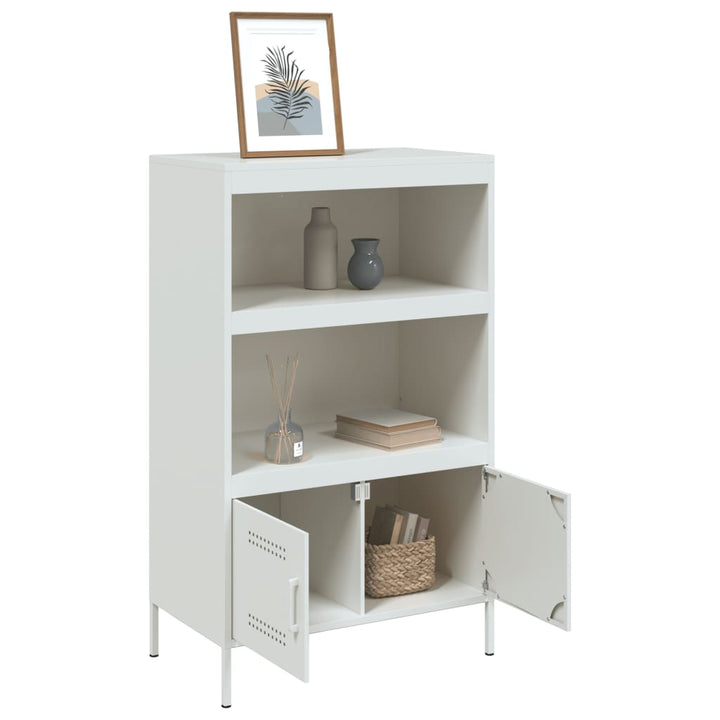 højskab 68x39x113 cm stål hvid