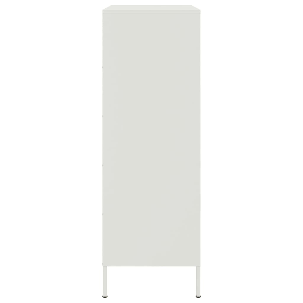 højskab 68x39x113 cm stål hvid