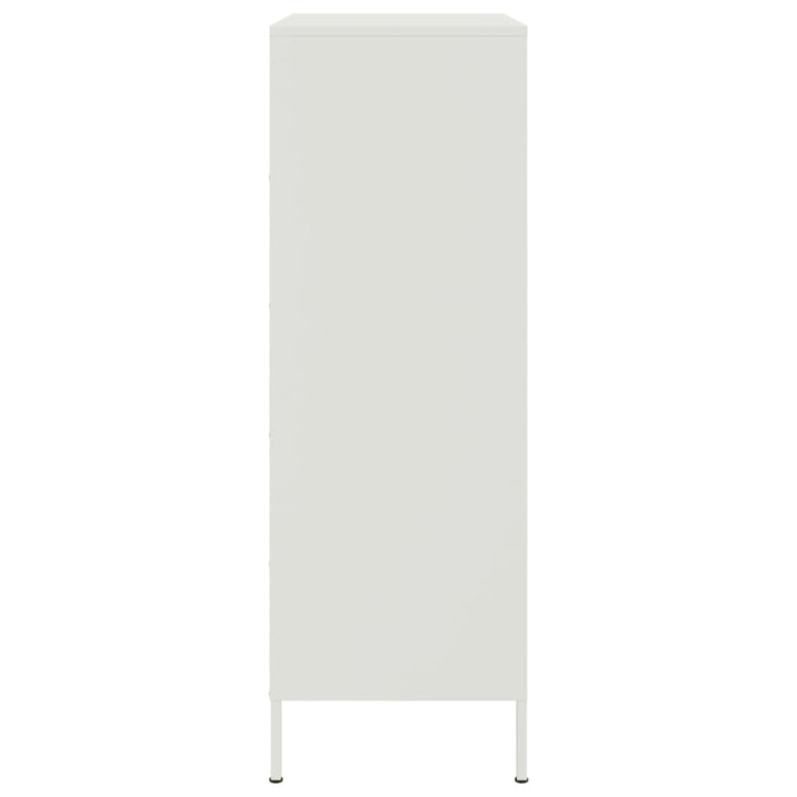 højskab 68x39x113 cm stål hvid