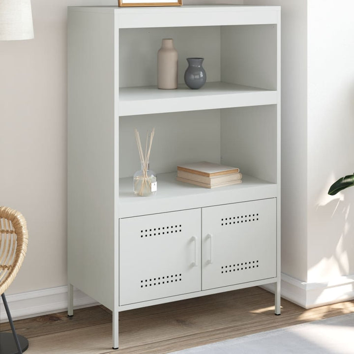 højskab 68x39x113 cm stål hvid