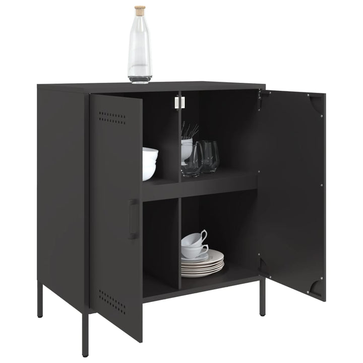 skænk 68x39x79 cm stål sort