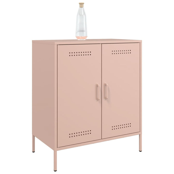 skab 68x39x79 cm stål lyserød