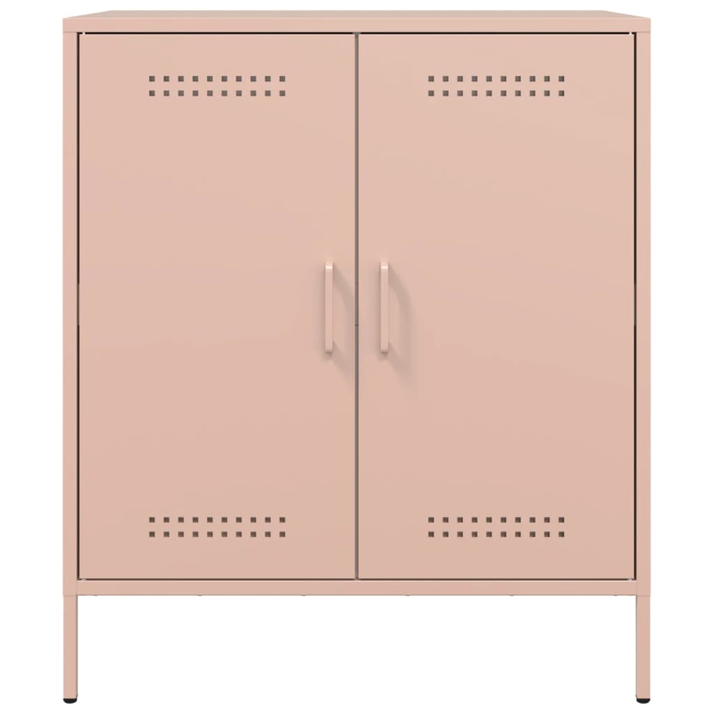skab 68x39x79 cm stål lyserød
