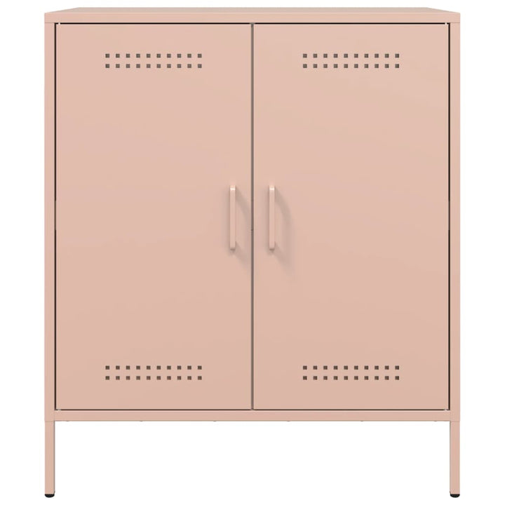 skab 68x39x79 cm stål lyserød