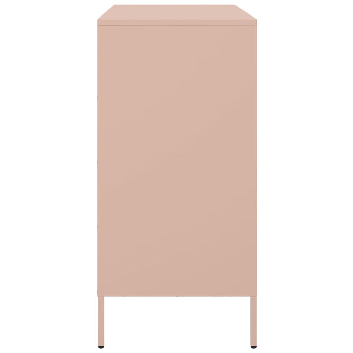 skab 68x39x79 cm stål lyserød