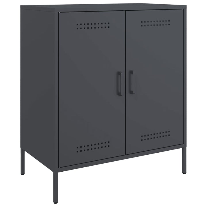 skab 68x39x79 cm stål antracitgrå