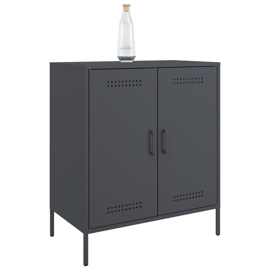 skab 68x39x79 cm stål antracitgrå