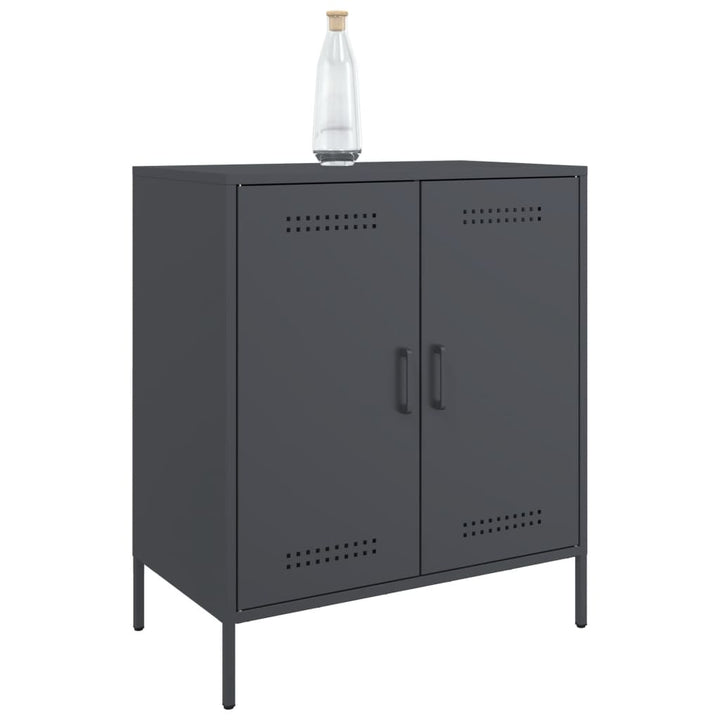 skab 68x39x79 cm stål antracitgrå