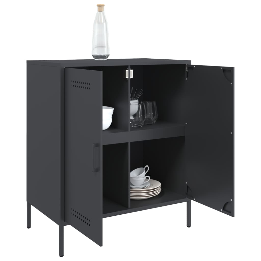 skab 68x39x79 cm stål antracitgrå