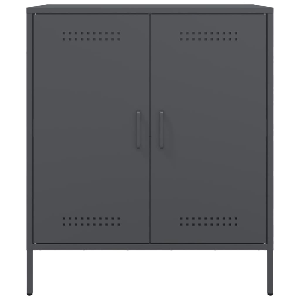 skab 68x39x79 cm stål antracitgrå
