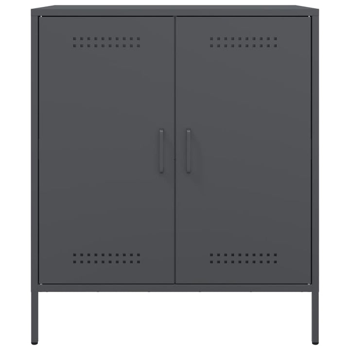 skab 68x39x79 cm stål antracitgrå