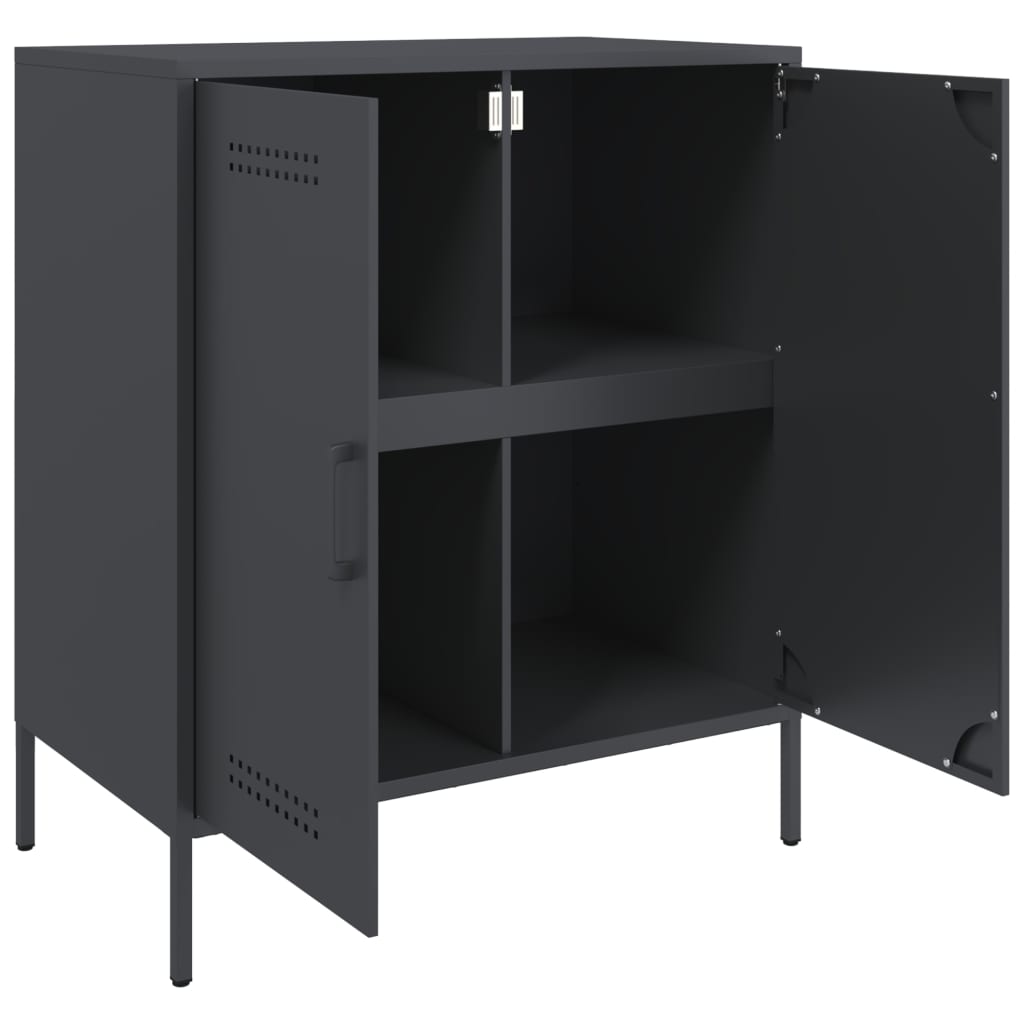 skab 68x39x79 cm stål antracitgrå