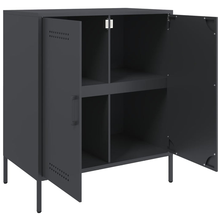 skab 68x39x79 cm stål antracitgrå