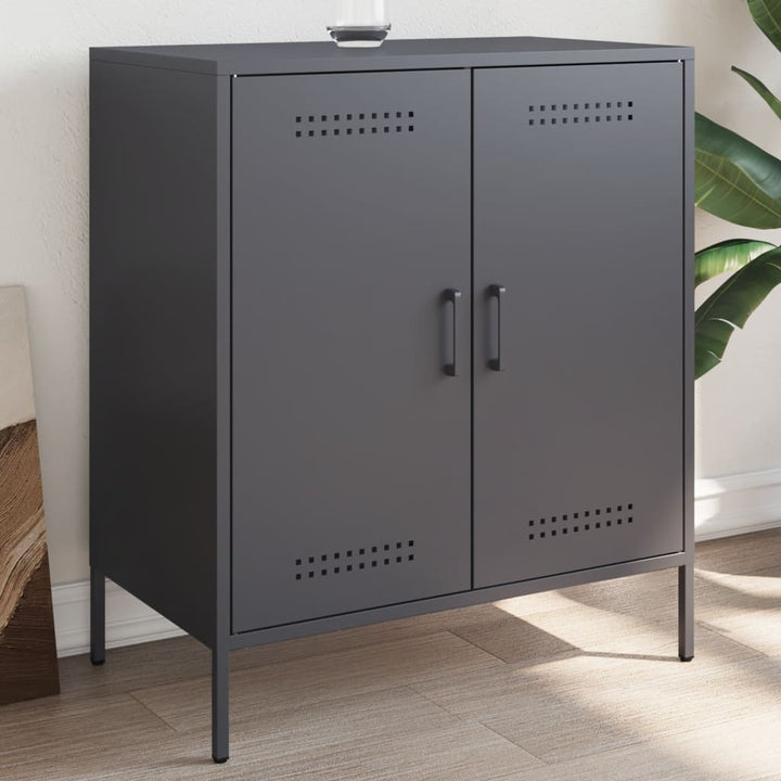 skab 68x39x79 cm stål antracitgrå