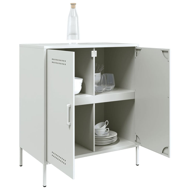 skab 68x39x79 cm stål hvid