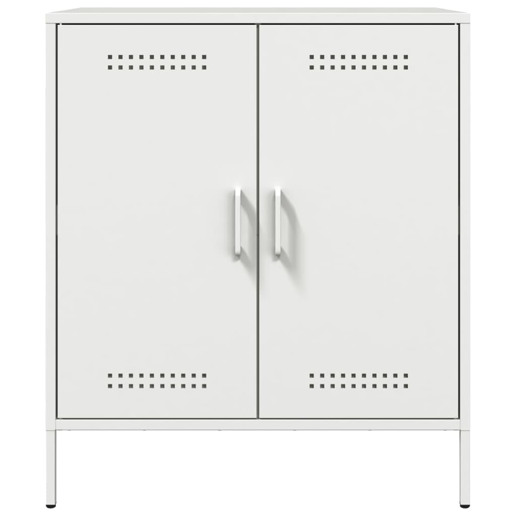 skab 68x39x79 cm stål hvid