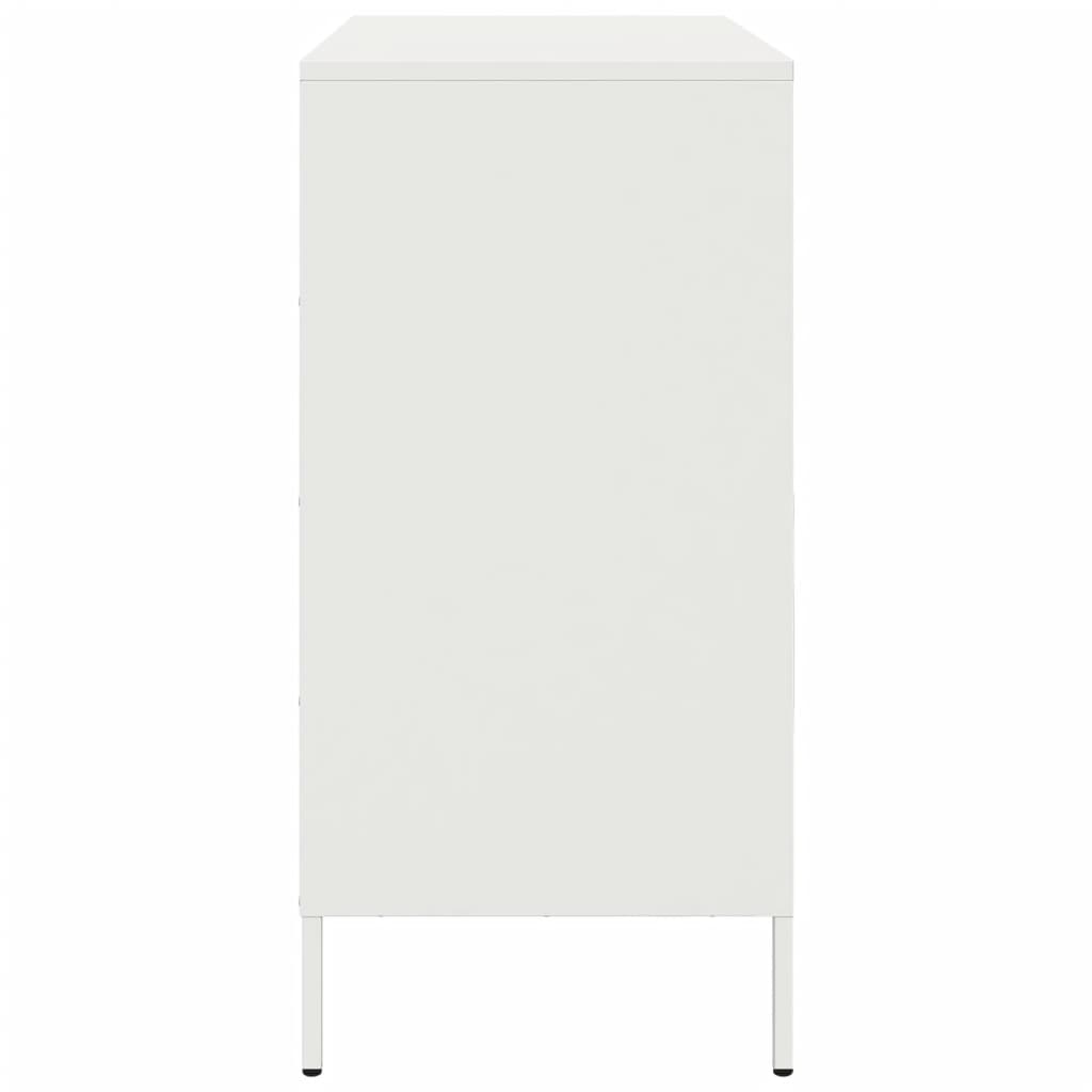 skab 68x39x79 cm stål hvid