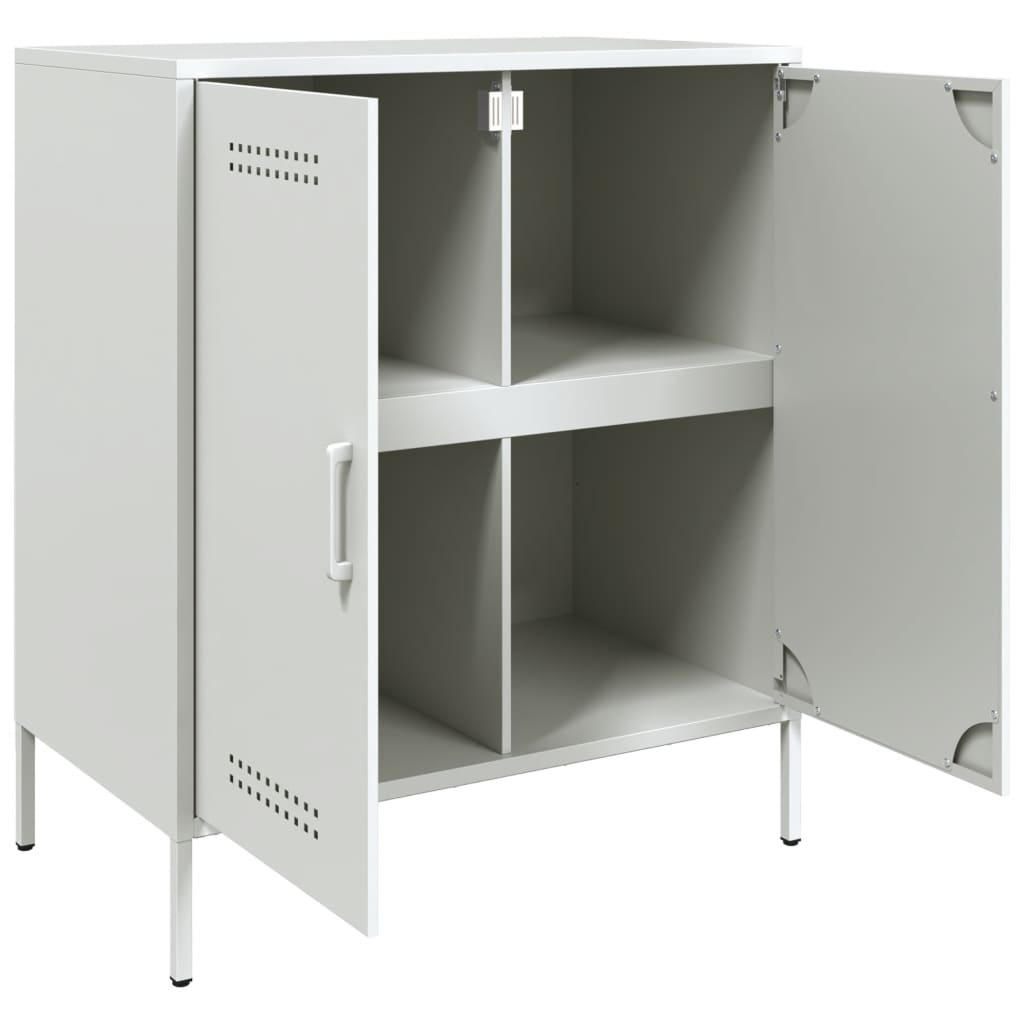 skab 68x39x79 cm stål hvid