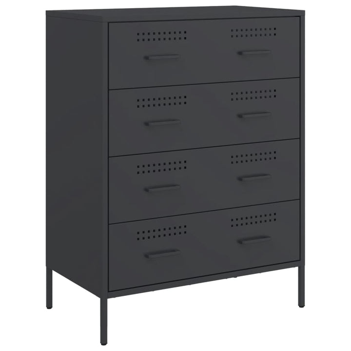 skænk 68x39x89 cm stål sort