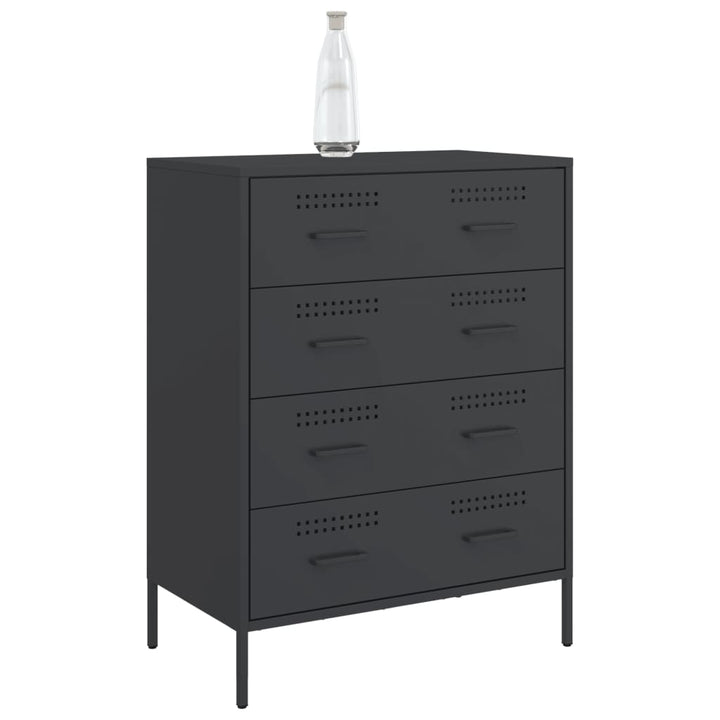 skænk 68x39x89 cm stål sort
