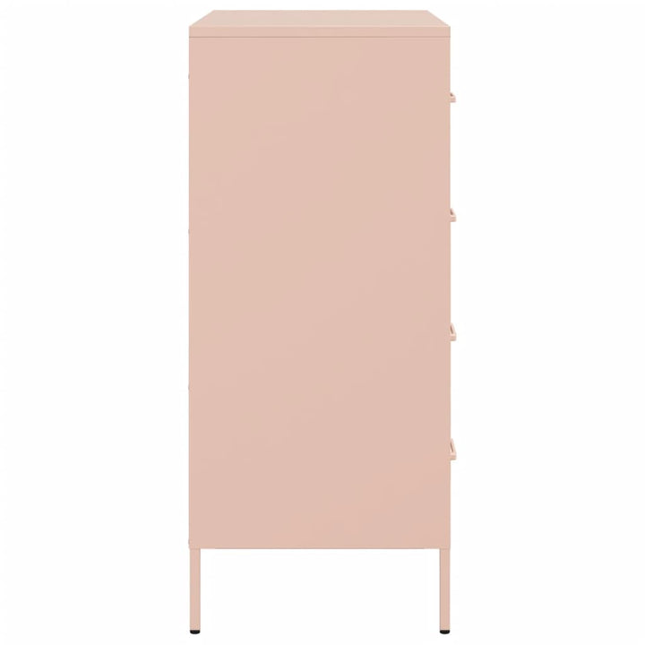 skab 68x39x89 cm stål lyserød