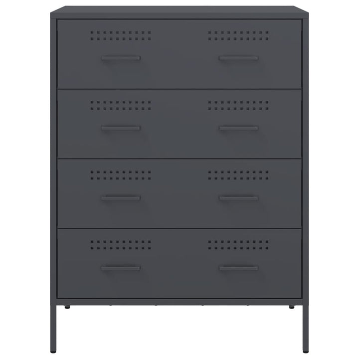 skab 68x39x89 cm stål antracitgrå