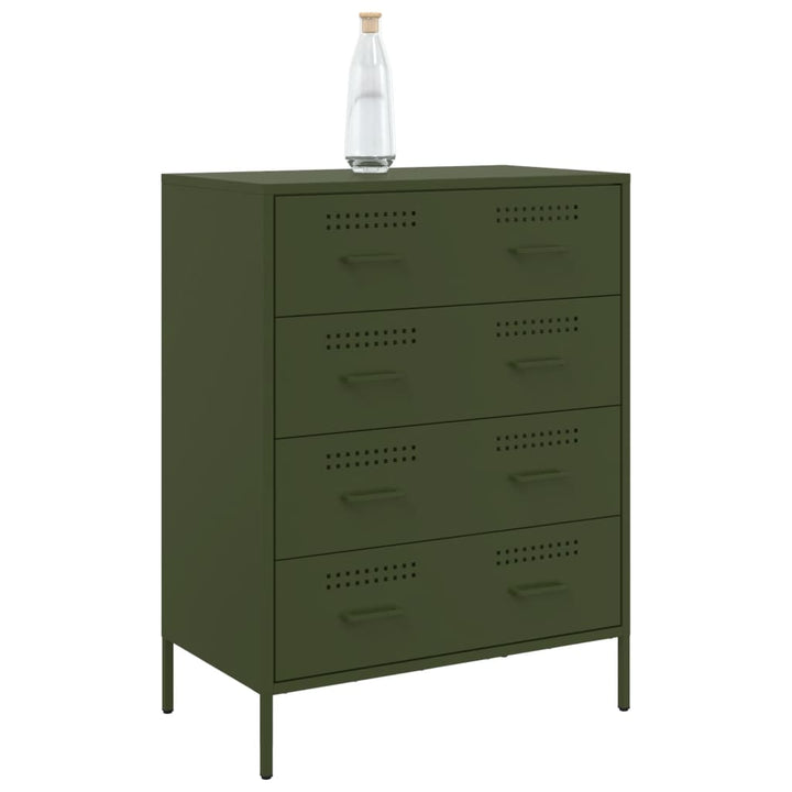 skab 68x39x89 cm stål olivengrøn