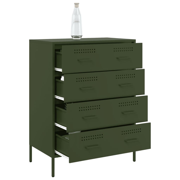 skab 68x39x89 cm stål olivengrøn