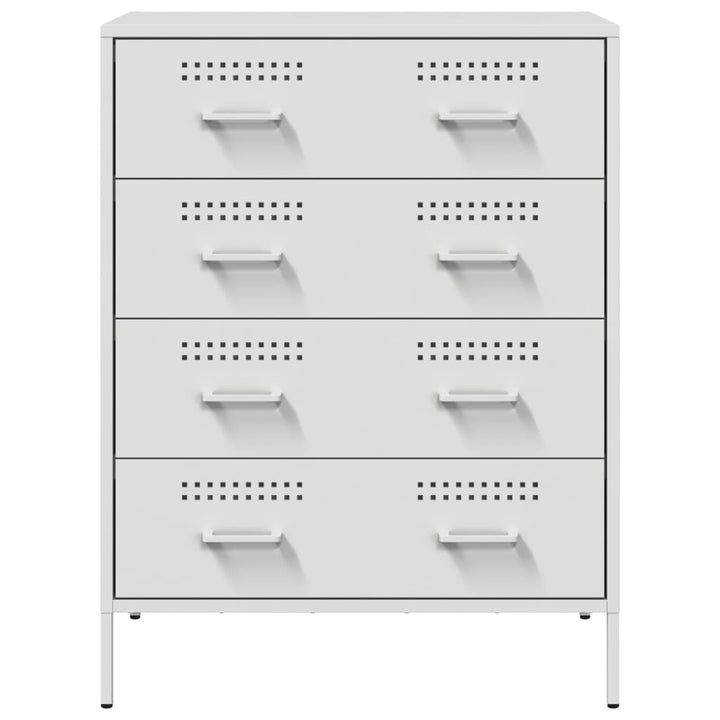 skab 68x39x89 cm stål hvid