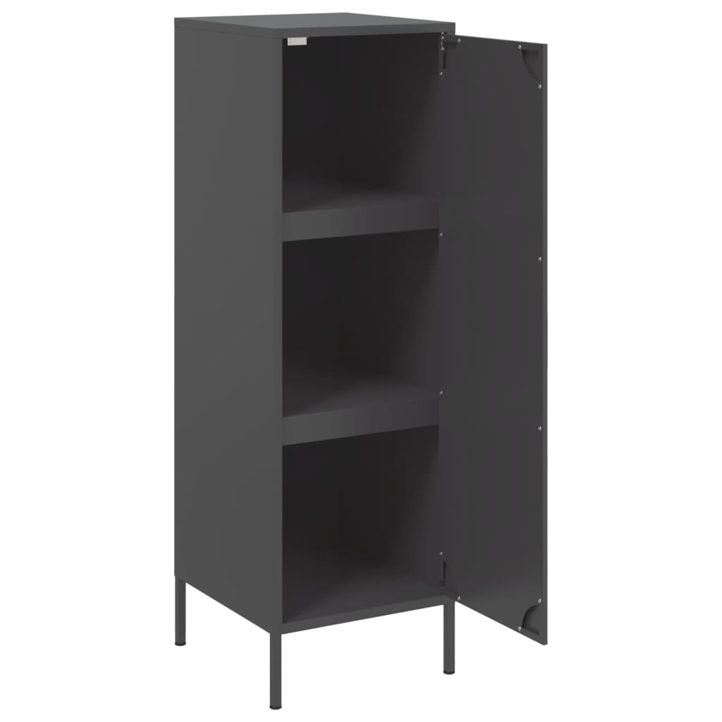 højskab 36x39x113 cm stål sort