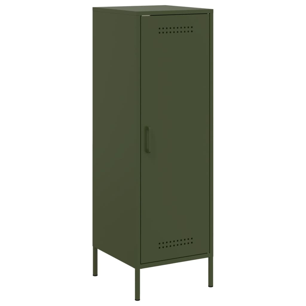 skab 36x39x113 cm stål olivengrøn