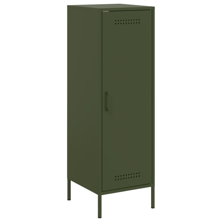 skab 36x39x113 cm stål olivengrøn