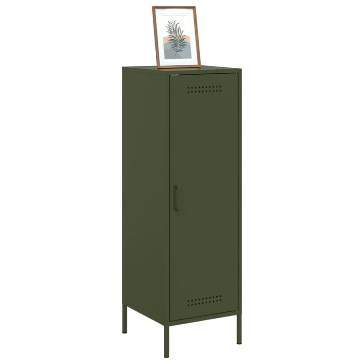 skab 36x39x113 cm stål olivengrøn