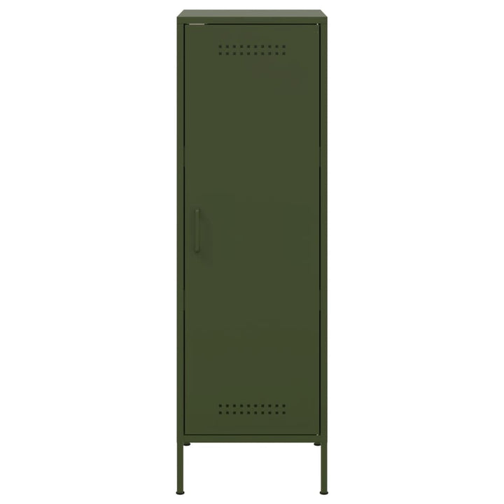 skab 36x39x113 cm stål olivengrøn