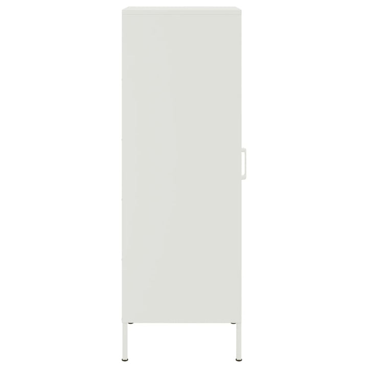skab 36x39x113 cm stål hvid