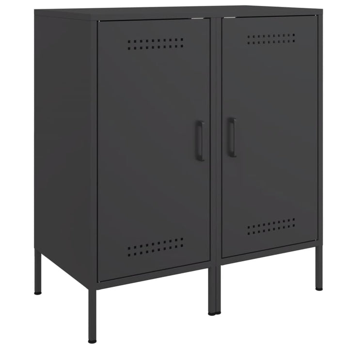 skabe 2 stk. 36x39x79 cm stål sort