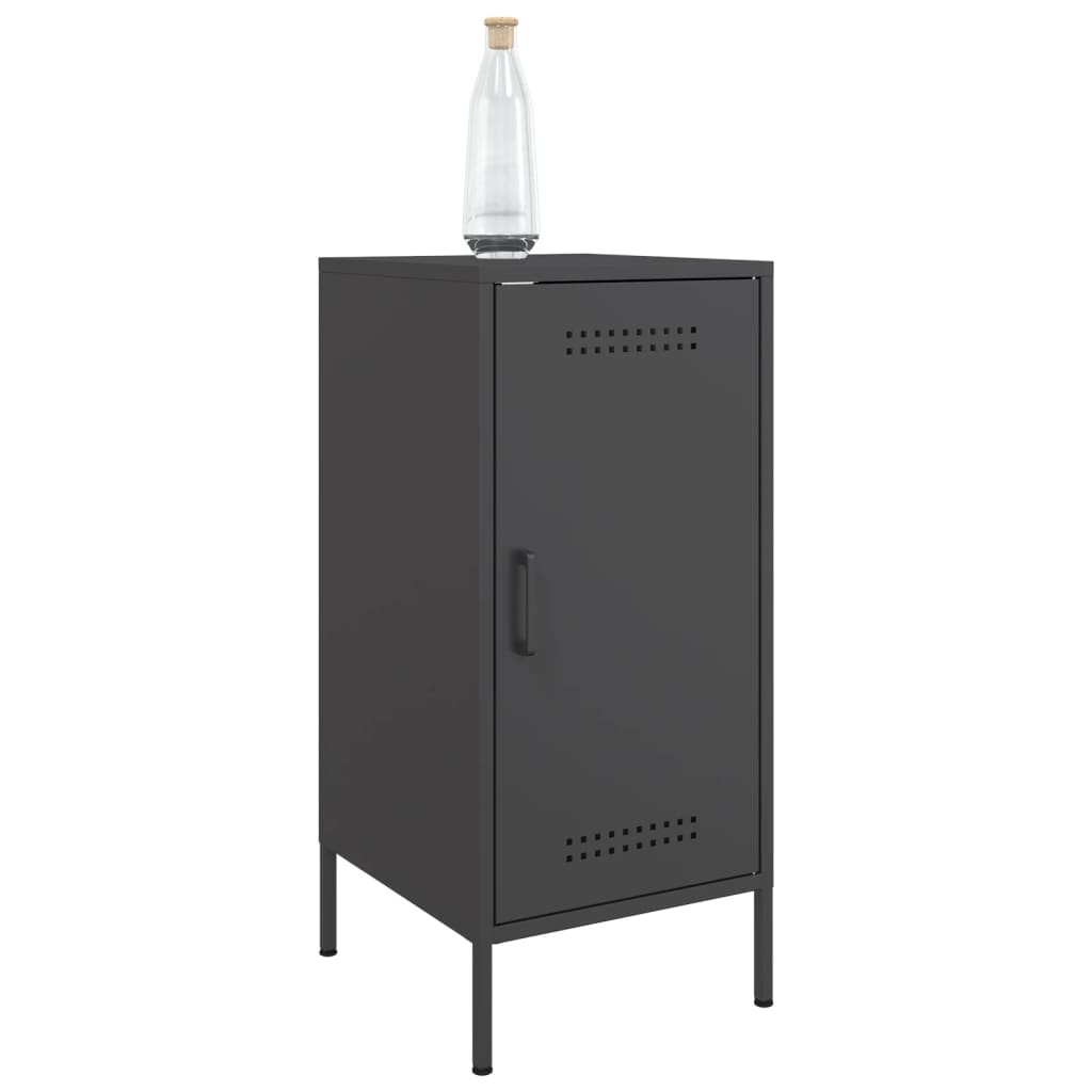 skabe 2 stk. 36x39x79 cm stål sort