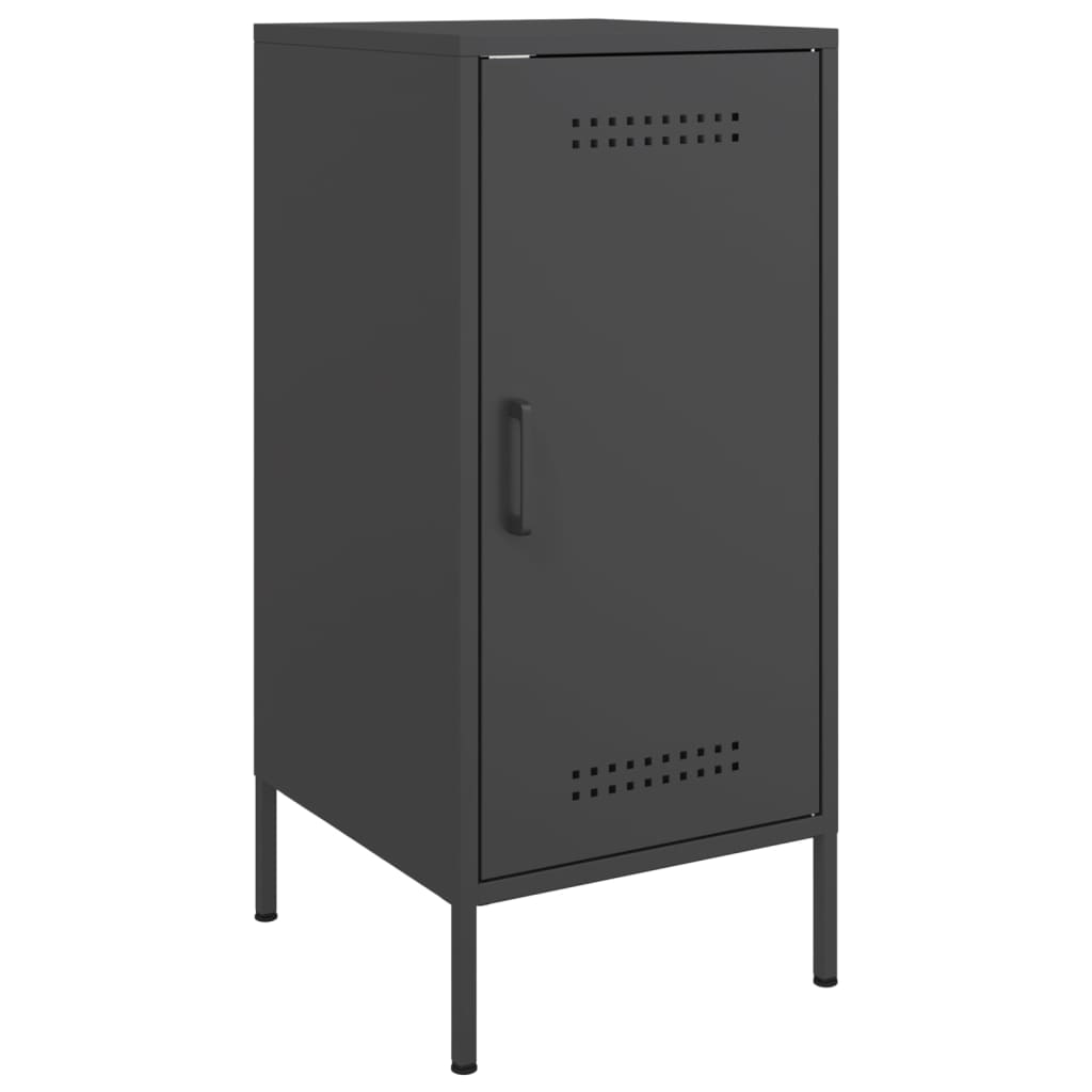 skabe 2 stk. 36x39x79 cm stål sort