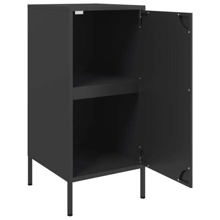skabe 2 stk. 36x39x79 cm stål sort