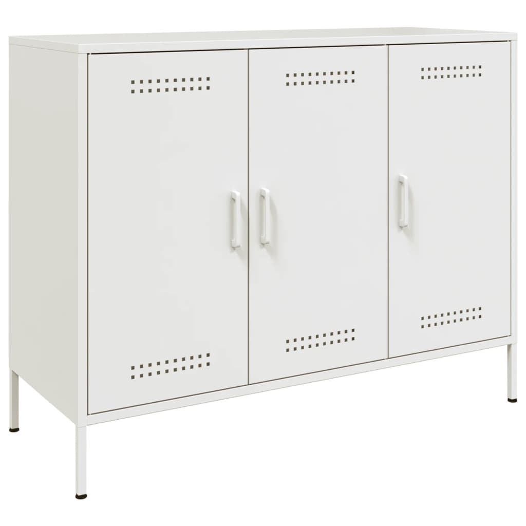 skab 100,5x39x79 cm stål hvid