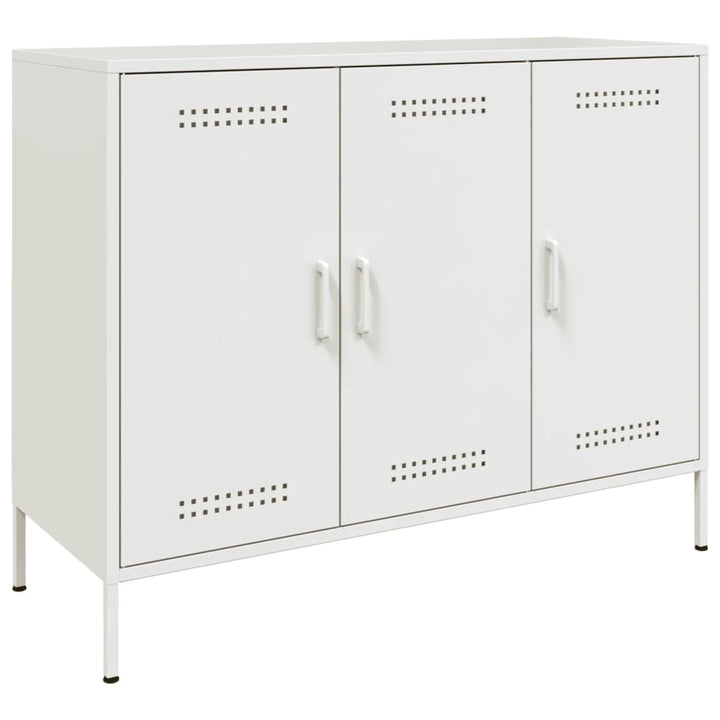 skab 100,5x39x79 cm stål hvid